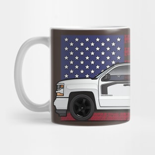 white usa 3 Mug